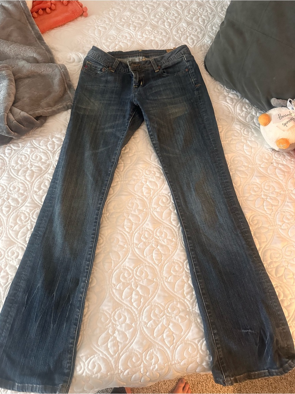 Women's Seven Low Rise Blue Bootcut Jeans